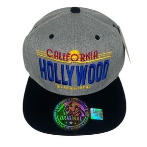NEW Hollywood California Snapback Hat One Size Trucker Cap The Golden State NWT